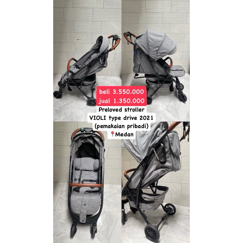 preloved stroller violi type drive / violi drive / stroller anak / stroller baby/ pembelian tahun 20