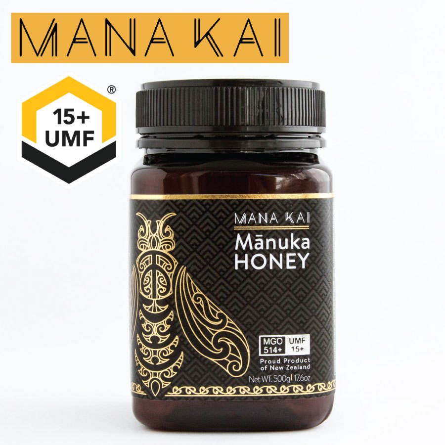 

PROMO Mana Kai Raw Manuka Honey UMF 15+, 500g, Product of New Zealand