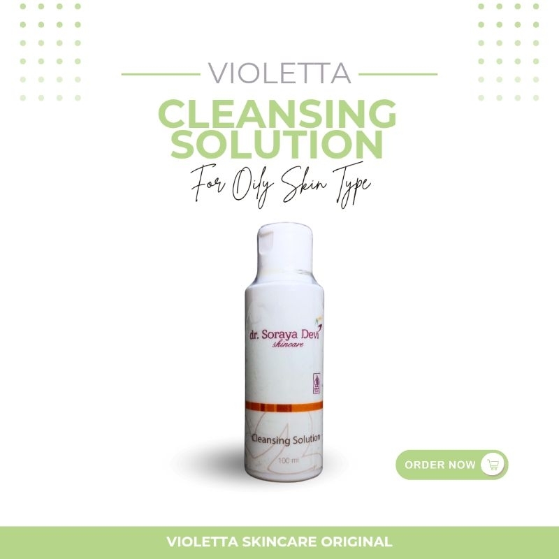 (100% ORI) VIOLETTA CLEANSING SOLUTION - dr. Soraya Devi Skincare