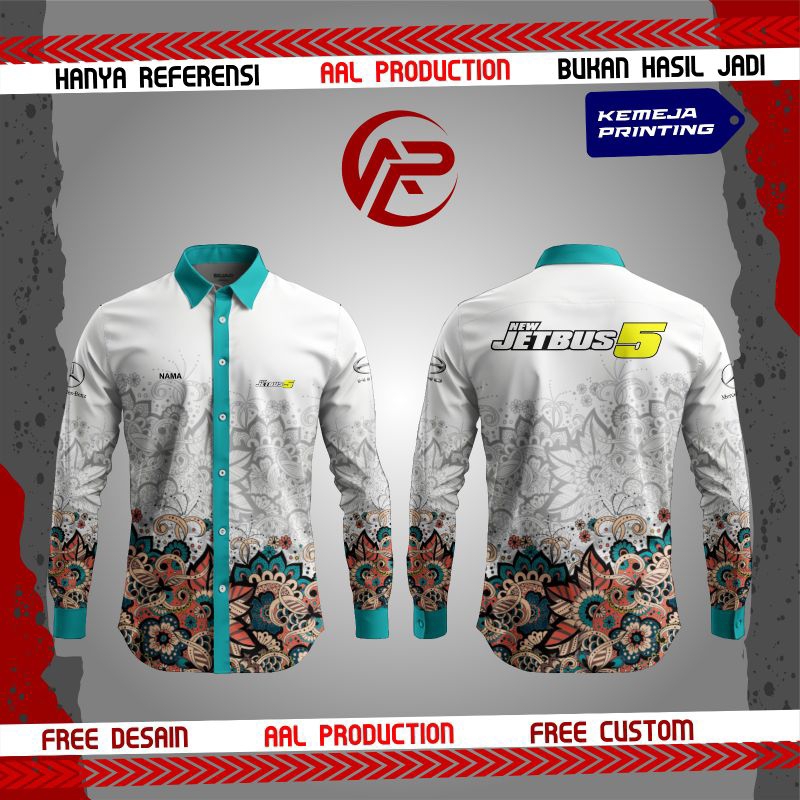 KEMEJA JETBUS 5 PARIWISATA FULL PRINTING