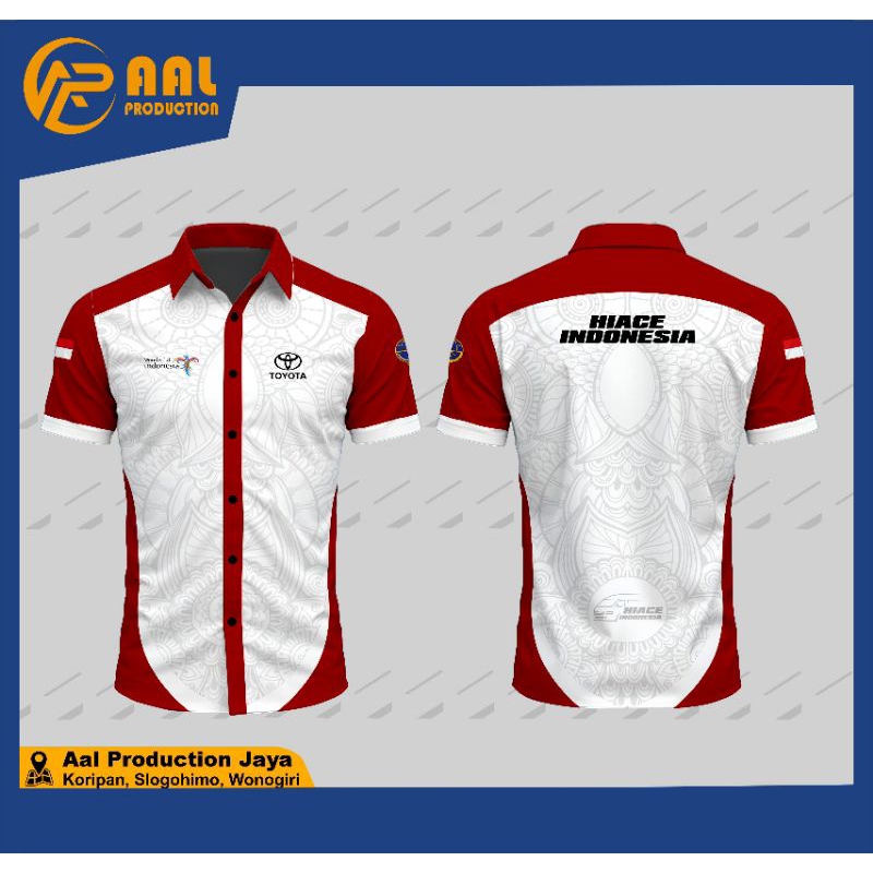 KEMEJA HIACE INDONESIA FULL PRINTING