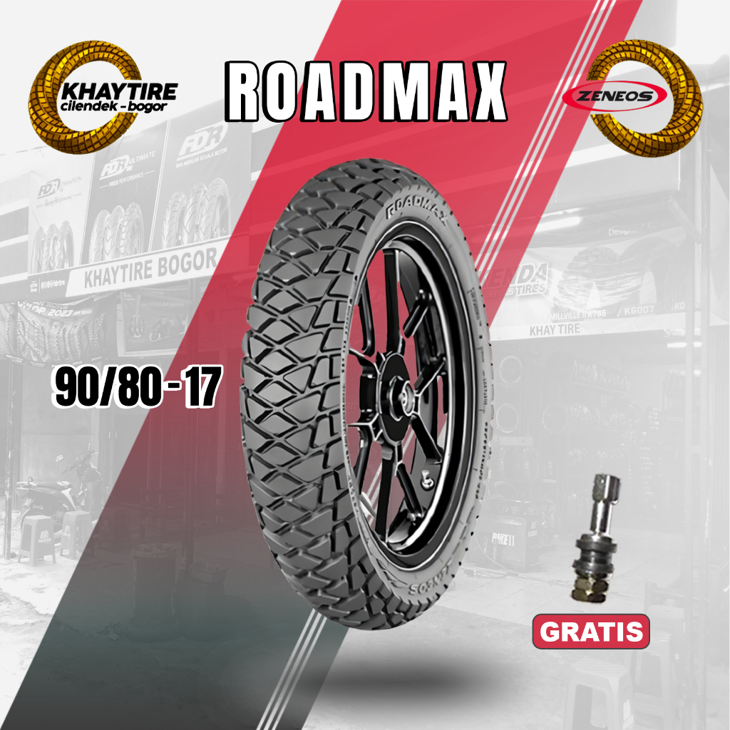Ban Motor ZENEOS ROADMAX 90/80 Ring 17 Tubeless