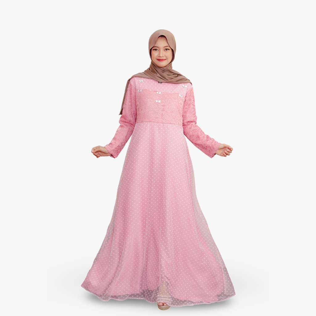 A&G Apparel Dress Tile Dot Brukat