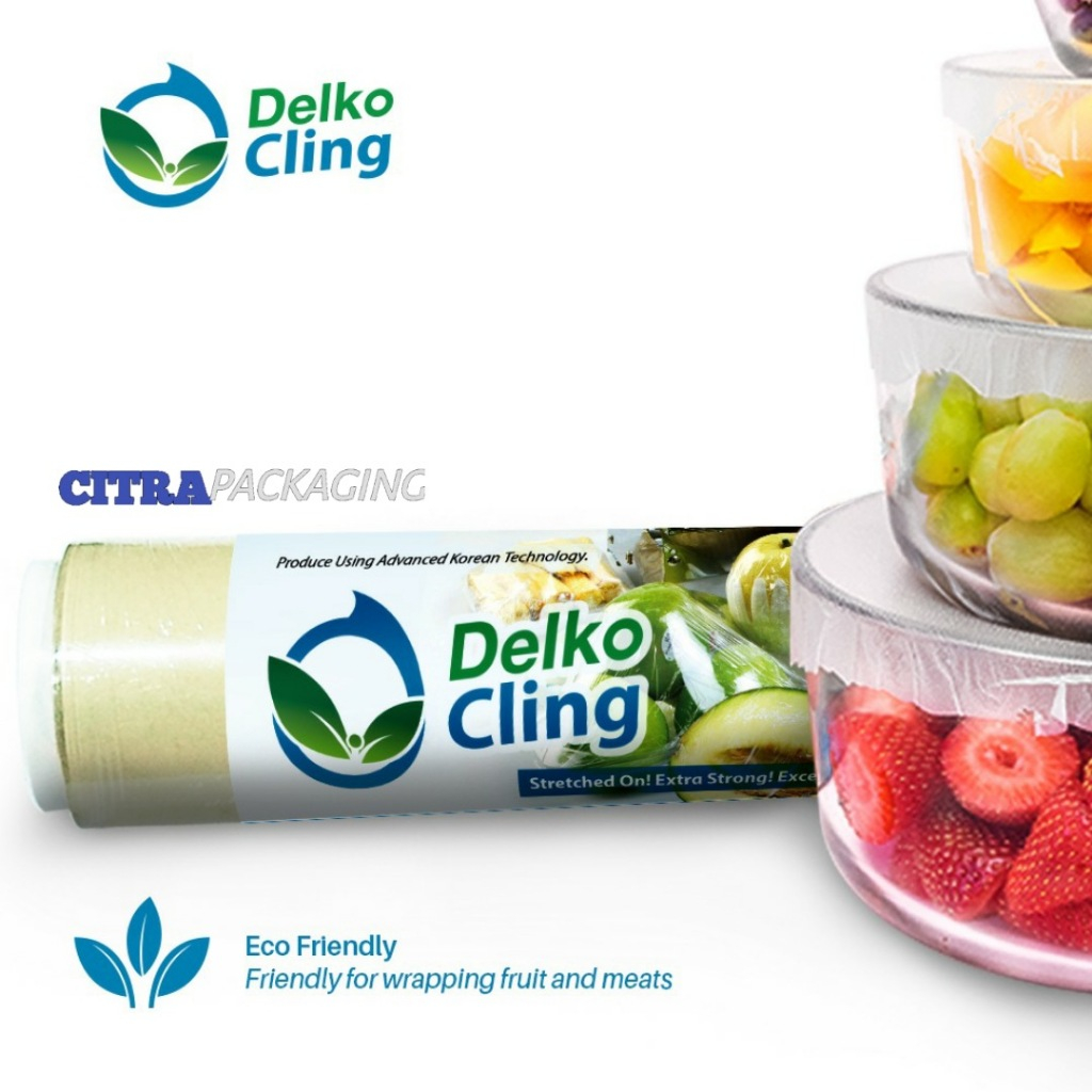 PLASTIK WRAPPING MAKANAN DELKOCHOICE CLING WRAP FOOD GRADE 30 Meter 30CM