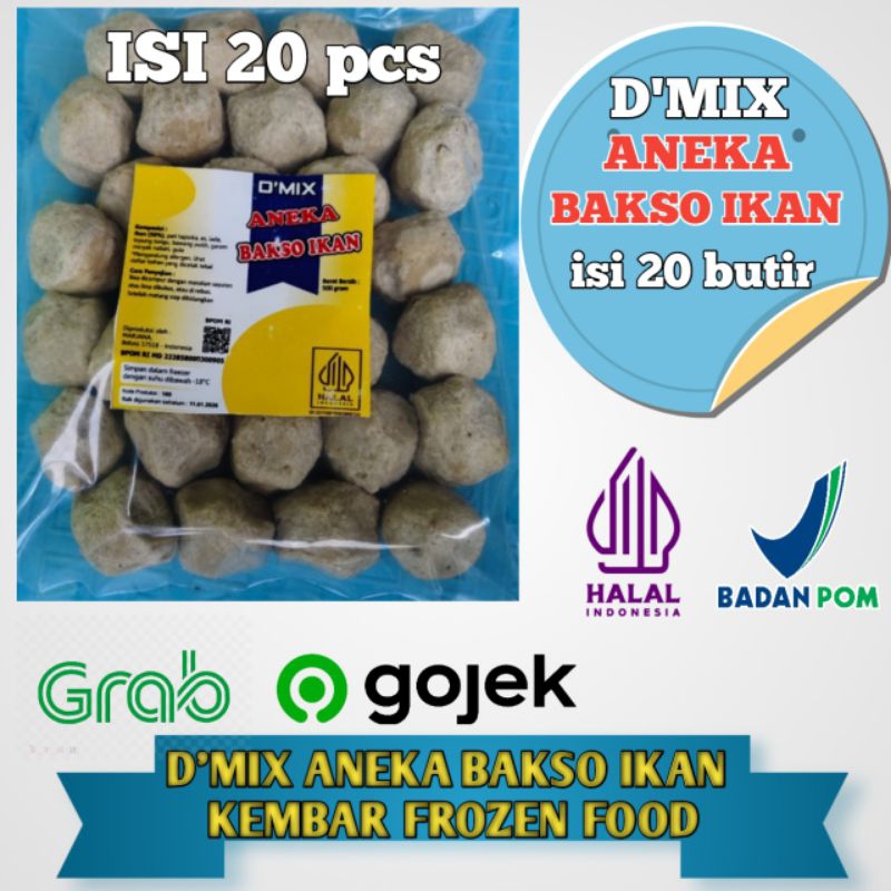 

bakso ikan tenggiri/baso ikan tenggiri isi 20 pcs/butir