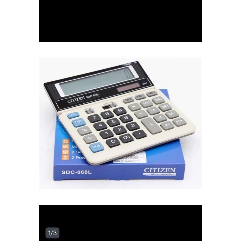 

KALKULATOR CALCULATOR CITIZEN TYPE CT 868 L 12 DIGIT 868 LSDC