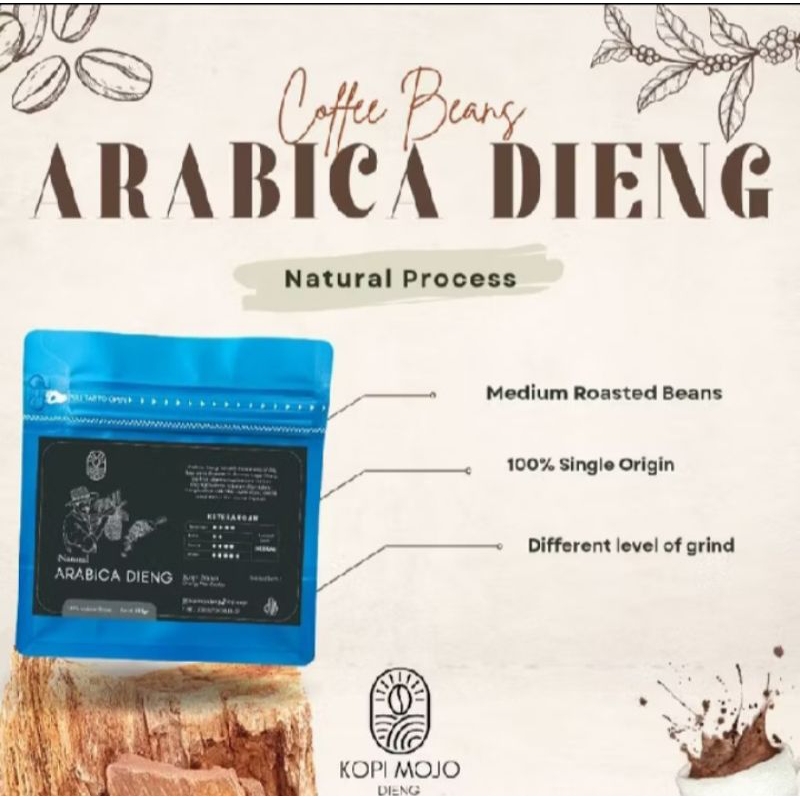 

Kopi Mojo - Arabica Natural - Medium Roasted - 250gr-500gr-1kg