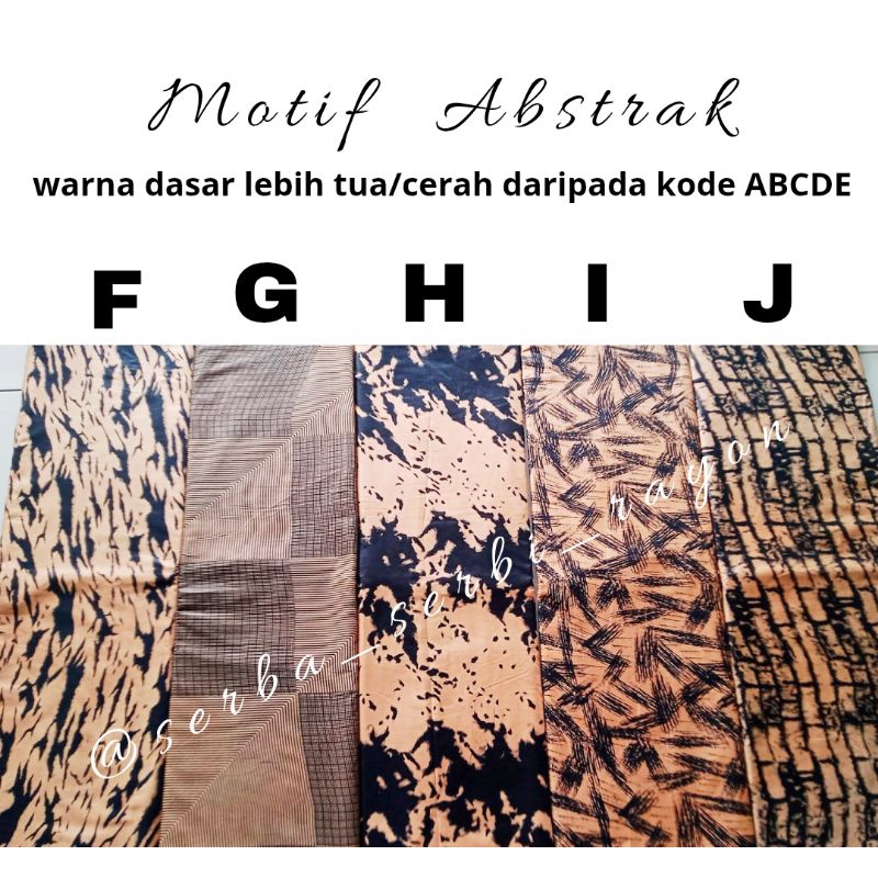 KAIN RAYON SOLO MOTIF ABSTRAK (harga per 0,5 m)