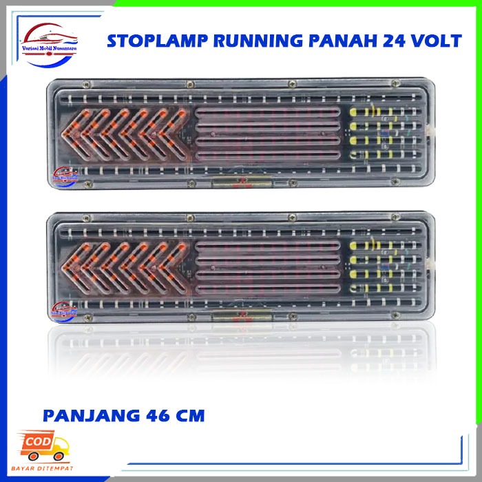 Lampu Stop Lamp Led Stoplamp Rem Belakang Running Mobil Truk Truck Canter Dyna Canter 24 Volt