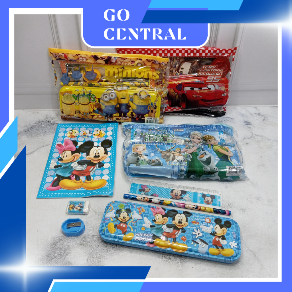 

{ GC } Stationery Set Kaleng Pensil Komplet Dengan Isi Kode RS 3000 Pencil Case LOL Unicorn Spiderman Cars
