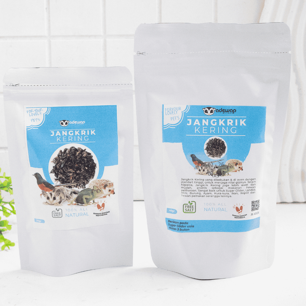 ADEWAP GLIDER Dried Cricket Jangkrik Kering Sugar Glider