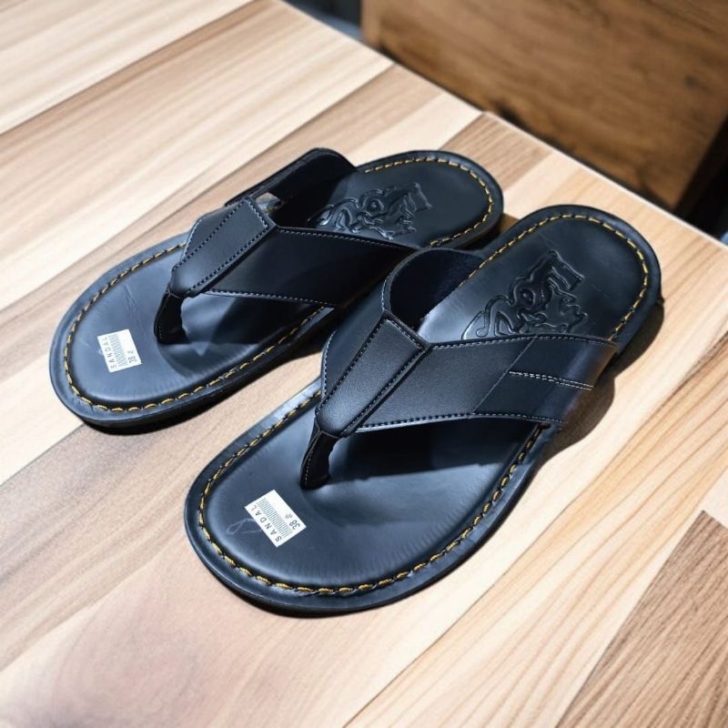 sandal pria jepit sandal tasik real foto