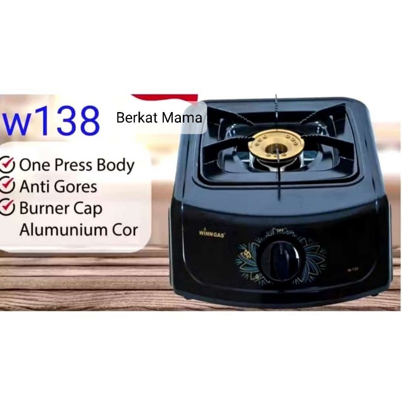 Kompor Gas 1 Tungku dan 2 Tungku Winn Gas