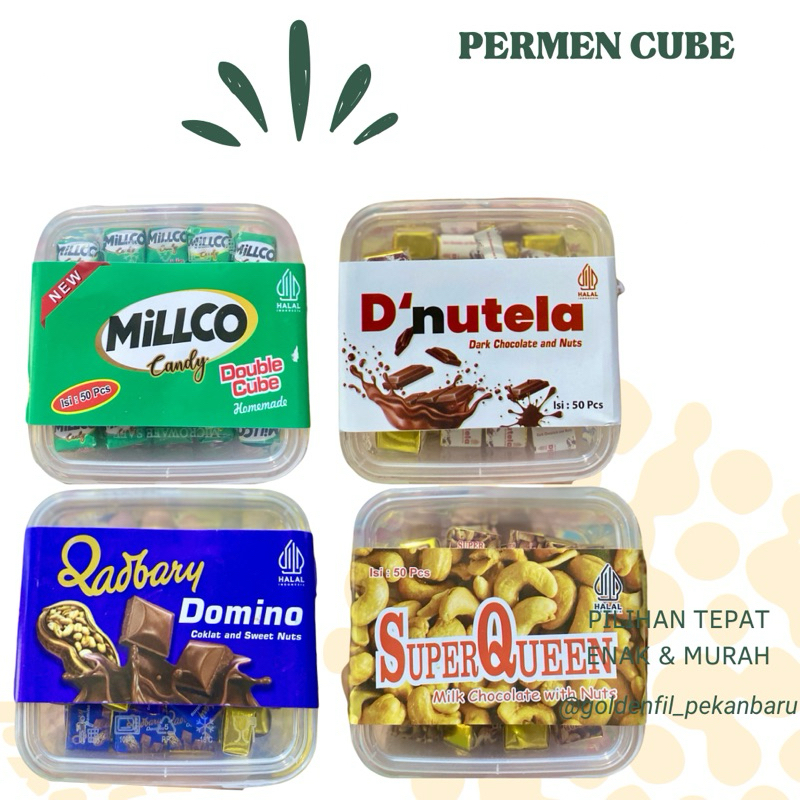 

Permen cube isi 50