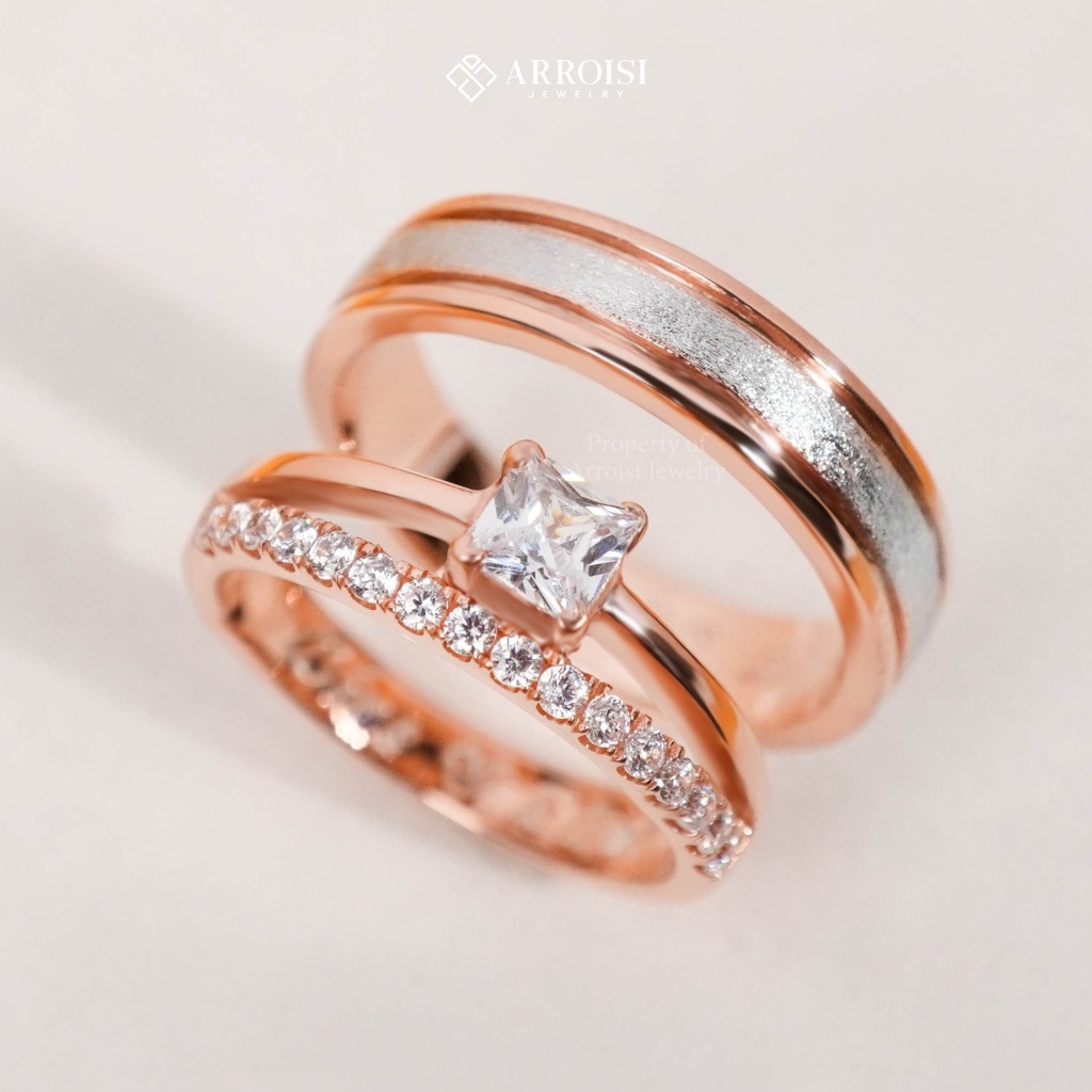 Cincin Kawin Emas Palladium Custom