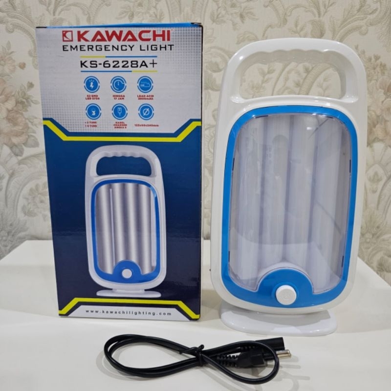 Lampu Senter Kawachi / Emergency Light Design Elegan KS 6228A+ / LED Super Terang Kawachi