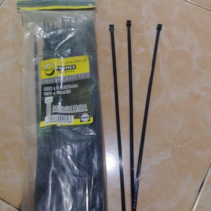 

Kabel ties tali sabuk 300mm X 5mm ecer