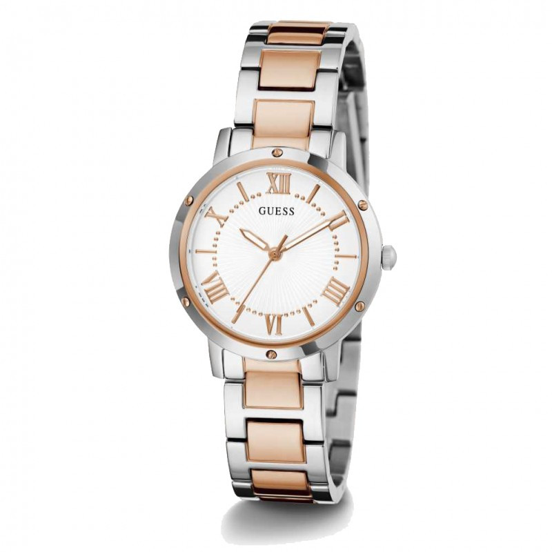 Guess GW0404L3 Silver Rosegold 2 Tone Dawn Original Garansi Resmi 1 Tahun