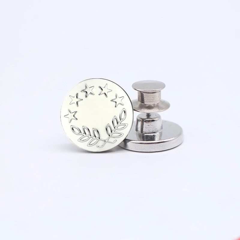 Kancing Celana Jeans Dapat Dilepas / Kancing Celana Copot Pasang / Kancing Pengecil Jeans Unisex