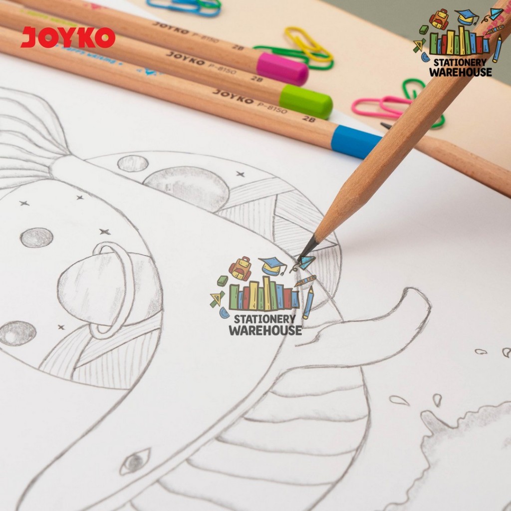 

Ay00! Pencil Pensil Joyko P-8150 1 Drum 36 Pcs Happy Writing