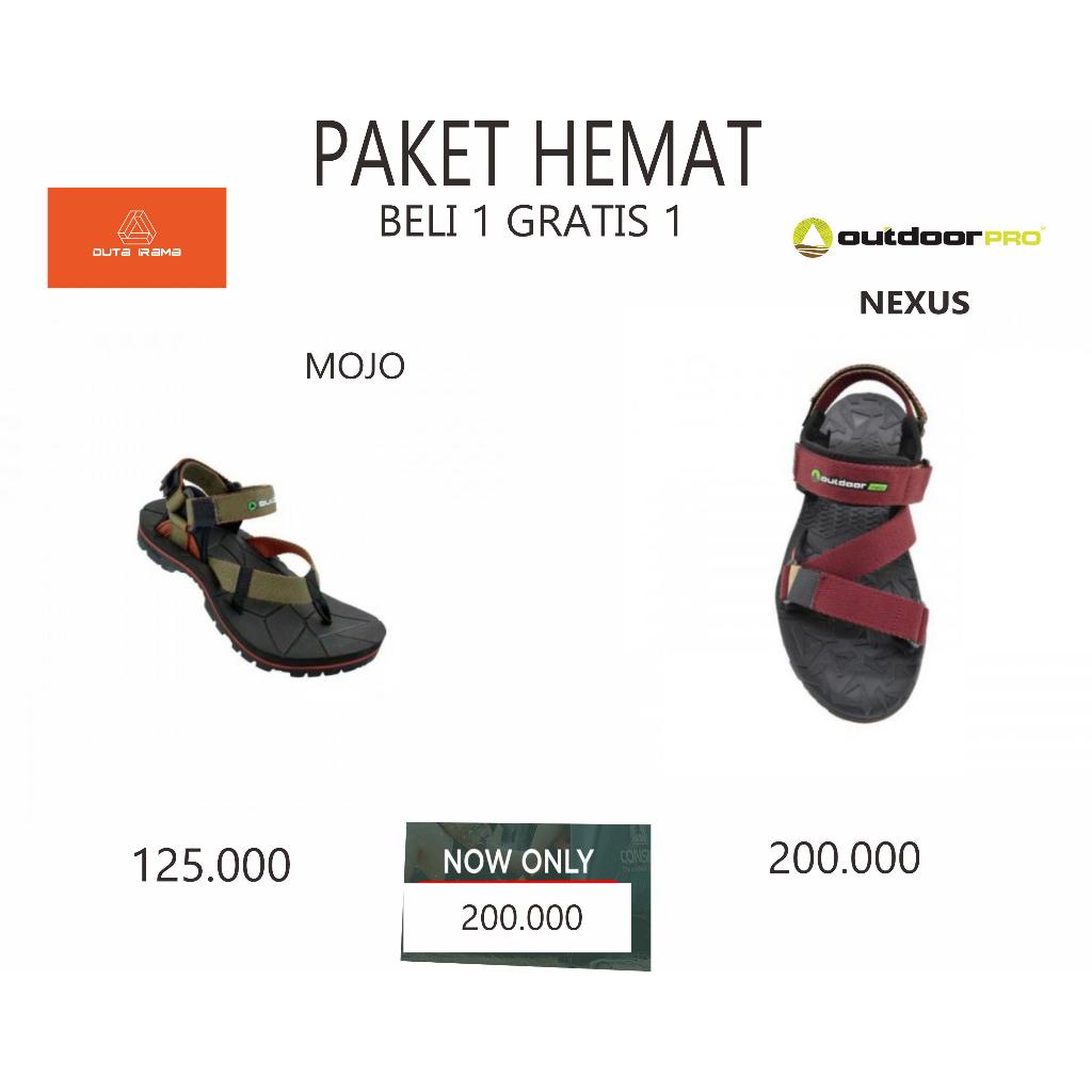 DUTAIRAMA - PAKET HEMAT BELI 1 GRATIS 1 SANDAL OUTDOOR NEXUS + MOJO