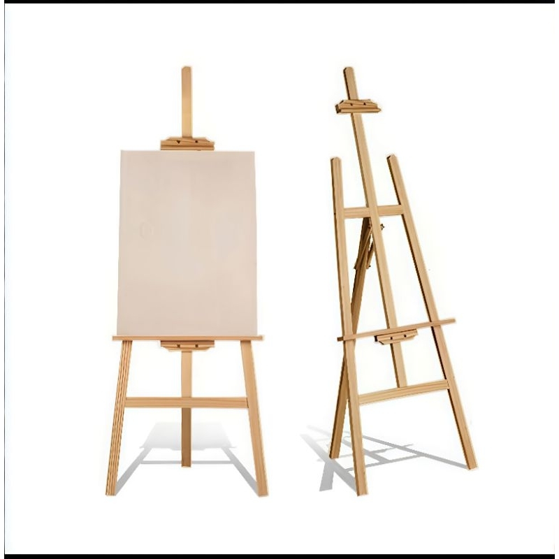 

tyvf Stand Canvas Easel Wooden Papan Bunga Dekorasi Kayu Jati