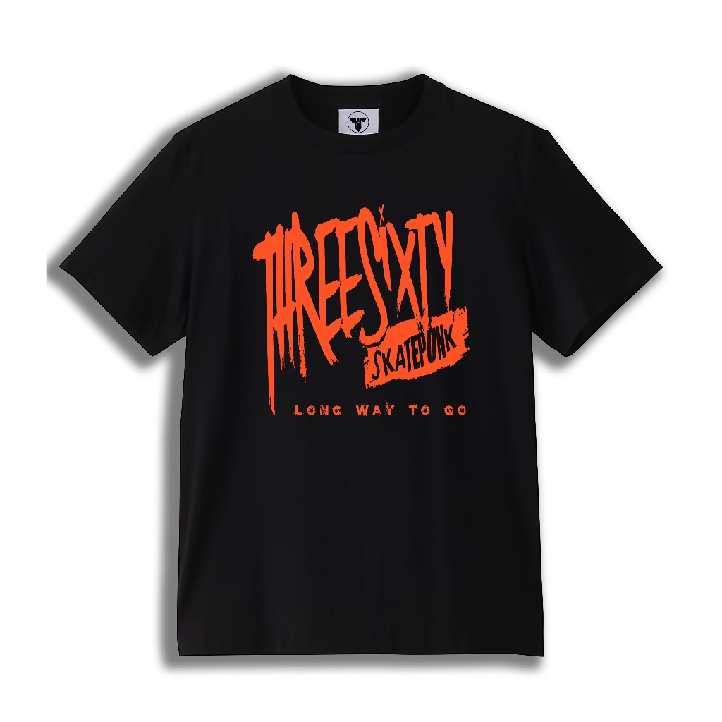 T-shirt Threesixty Skatepunk - LONG WAY TO BE V.1 | Kaos Band Threesixty Skatepunk Premium