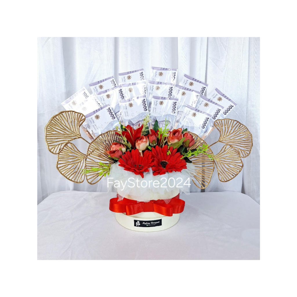 bloom box uang kosongan| money bloom box | buket bloom box | bloom box boneka wisuda