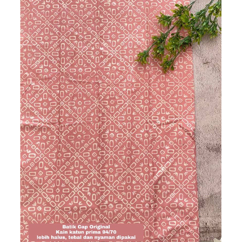KAIN BATIK CAP WARNA SALEM