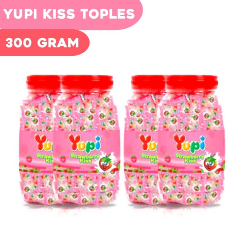 

Yupi Kiss/ Permen Yupi Toples 300gr Ready Stok Banyak
