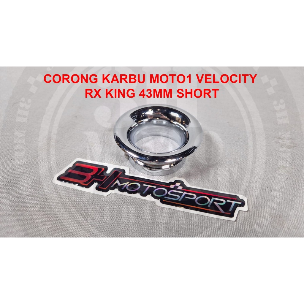 CORONG KARBU MOTO1 VELOCITY RX KING 43MM SHORT