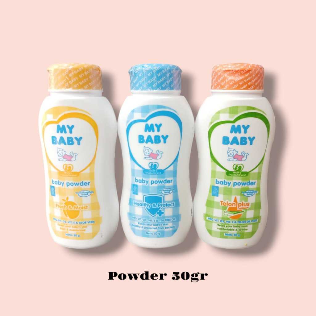 My Baby Powder Bedak Bayi 50gr/Bedak Tabur MY BABY 50gr/Bedak Bayi