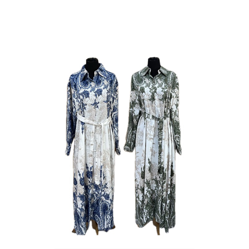 Baju lebaran Gamis/Long Dress Wanita Muslim Ready PO Bangkok