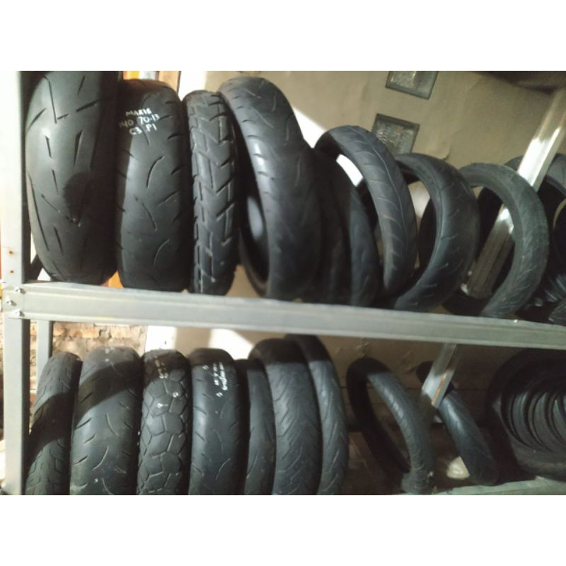 Ban second bekas copotan motor matic bebek moge sport Corsa, Dunlop, maxxis, zeneos, irc, federal, p