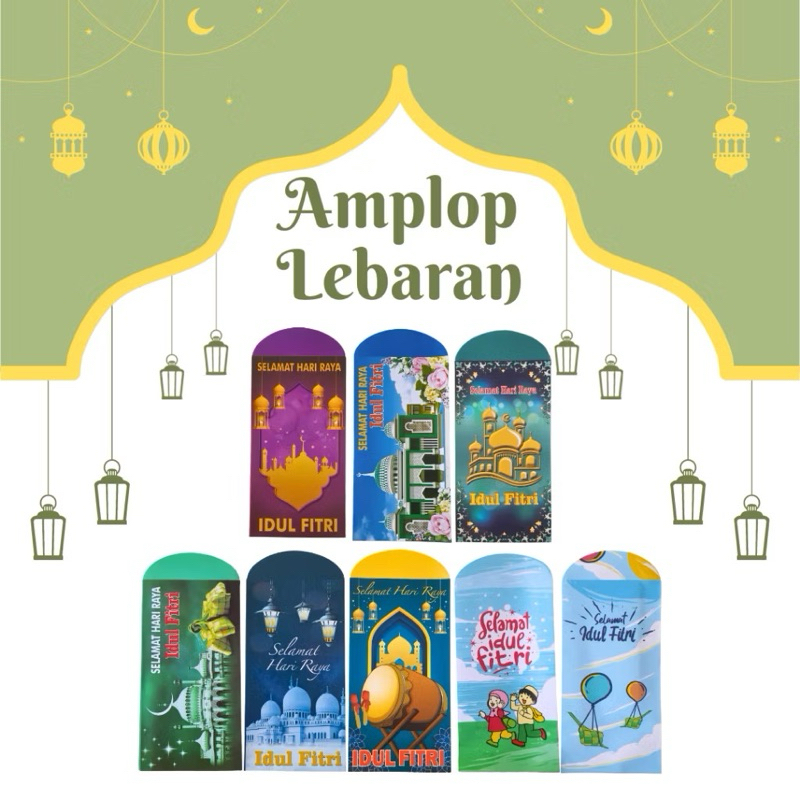 

AMPLOP LEBARAN PANJANG / AMPLOP IDUL FITRI (1 pack isi 8 lembar)