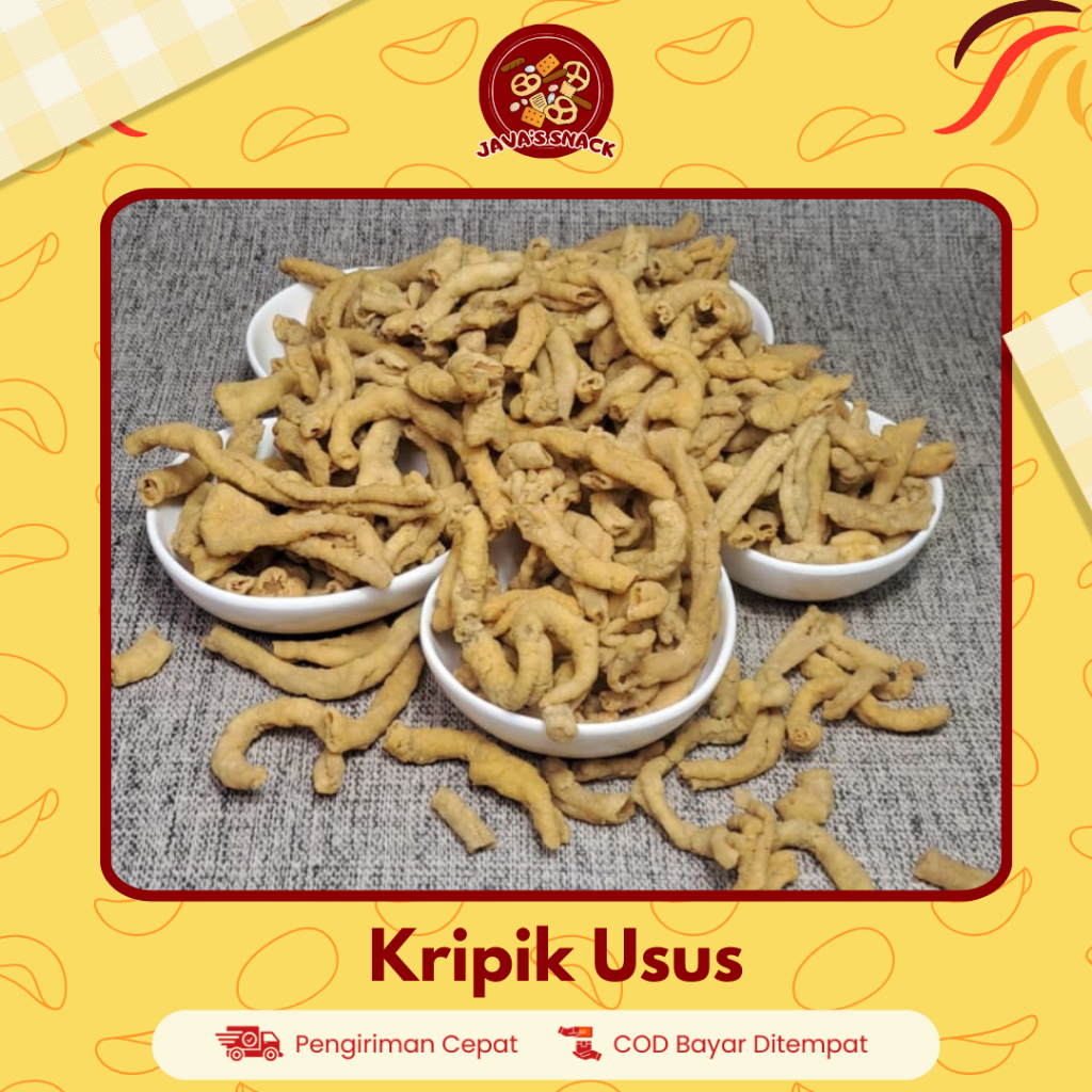 

Java's Snack Keripik Usus Ayam Crispy Varian 250gr | 500gr Rasa Gurih Asin