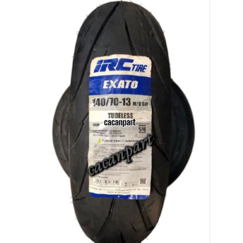 BAN BELAKANG NMAX ADV150 RING 13 UPSIZE UKURAN 140/70-13 IRC TUBLES NR88(EXATO)  BARU ORIGINAL