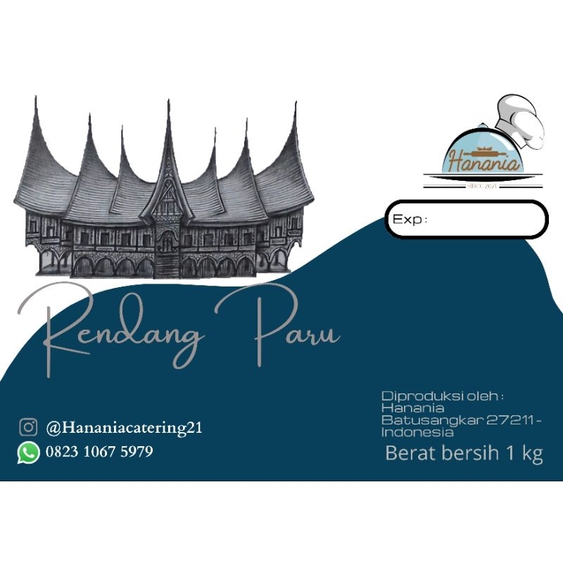 

Rendang Paru Sapi 1 kg (basah)