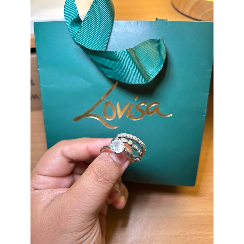 Cincin set silver original by Lovisa Malaysia | cincin silver platinum | cincin lovisa | perhiasan |
