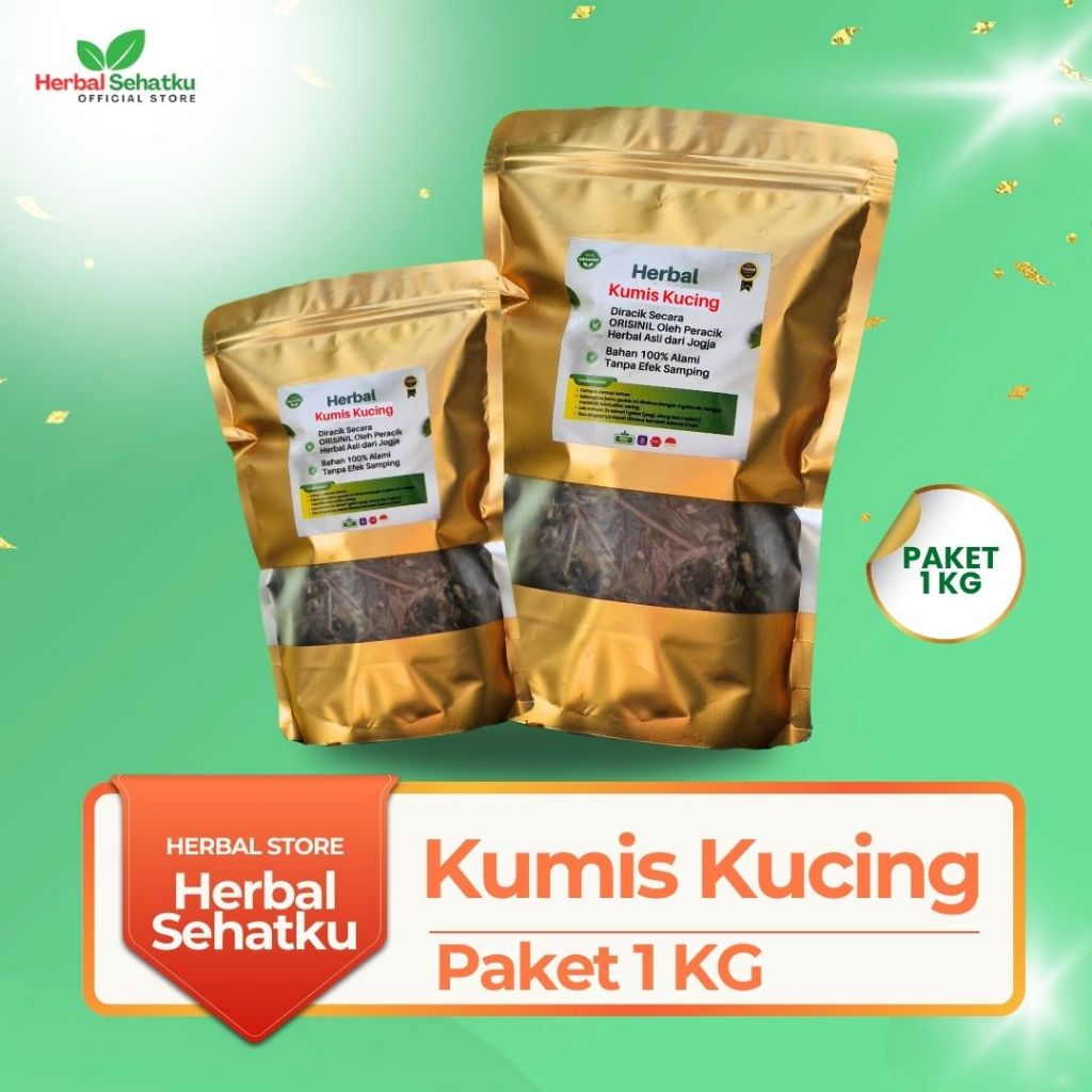 

[HERBAL SEHATKU] Kumis Kucing Kering Herbal Organik Alami - 100% herbal rempah alami