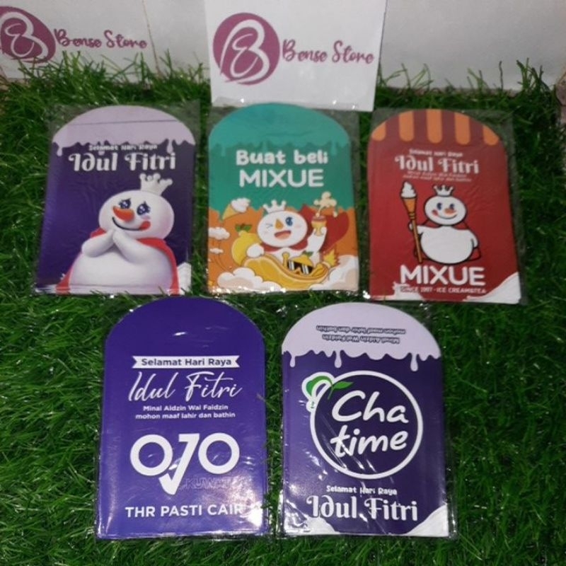 

Amplop Lebaran THR Idul Fitri isi 10 pcs Tema Mixue/Momoyo