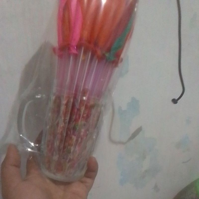 

meses isi balon dapat hadiah gelas cantik isi 60pcs