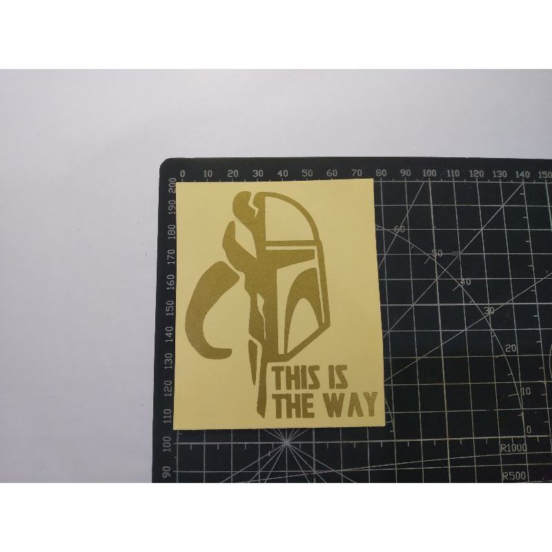 

stiker cutting this is the way