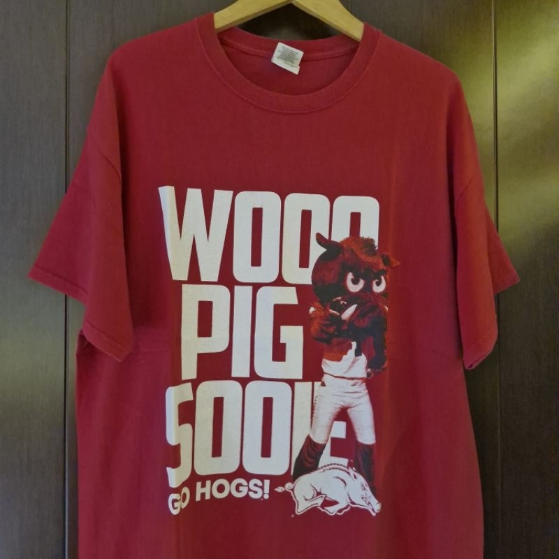 Arkansas Razorbacks Mascot Tshirt T-Shirt Baju Tee Kaos Vintage Vtg