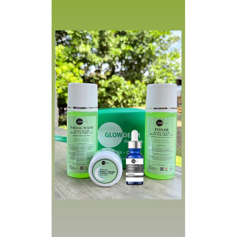 PAKET ACNE Series tanpa cream siang + SERUM ACNE GLOW