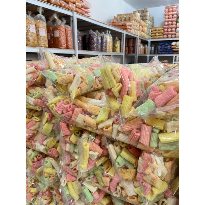 

Kerupuk Impala warna warni/kerupuk polong/cemila kering/kerupuk beton/snack