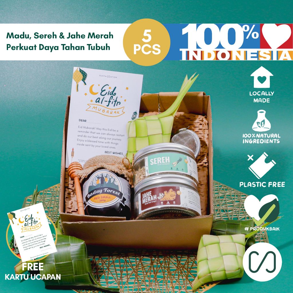 

Hampers SEHAT Sustaination - Perkuat Daya Tahan Tubuh Dewasa (5pcs)