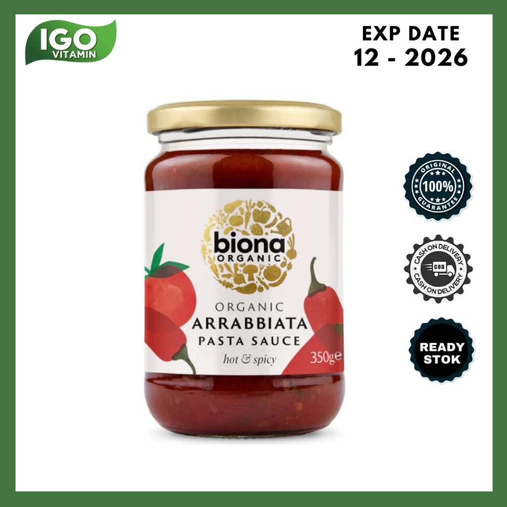 

Saus Pasta Organik Biona Organic Pasta Sauce Arrabbiata Spicy 350 Gr