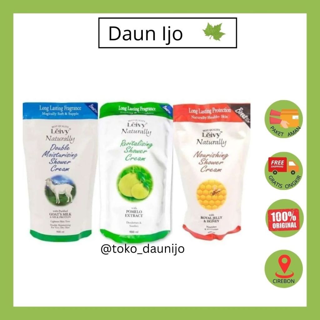 Leivy Naturally Double Moisturising Shower Cream