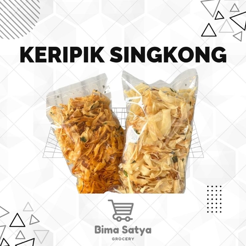 

Kripik Singkong Pedas / Keripik Singkong Original Extra Daun Jeruk 250gr